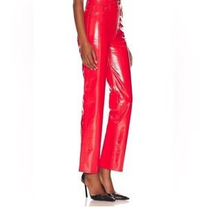 REVOLVE NWT Agolde Recycled Leather 90's Pinch Waist Jeans in Chilli Patent 27